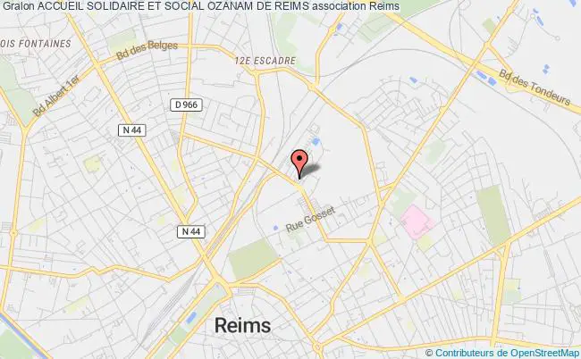 plan association Accueil Solidaire Et Social Ozanam De Reims Reims