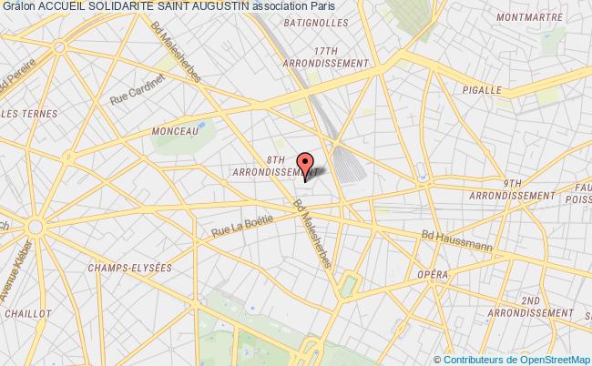 plan association Accueil Solidarite Saint Augustin Paris