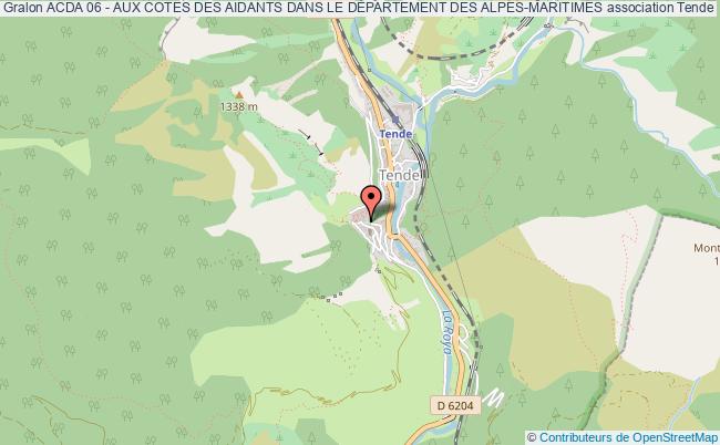 plan association Acda 06 - Aux Cotes Des Aidants Dans Le DÉpartement Des Alpes-maritimes Tende