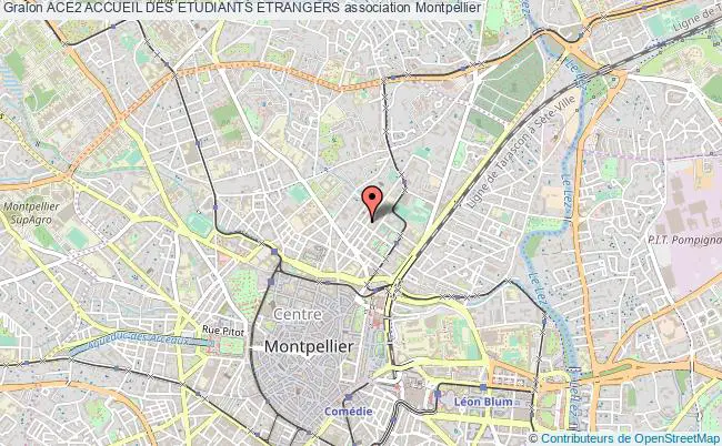 plan association Ace2 Accueil Des Etudiants Etrangers Montpellier