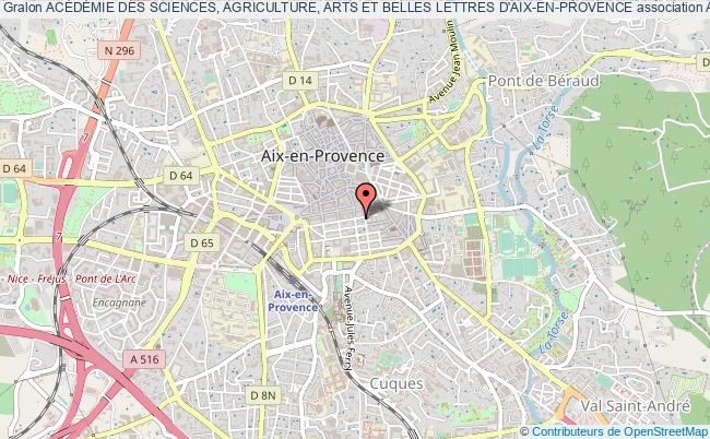 plan association AcÉdÉmie Des Sciences, Agriculture, Arts Et Belles Lettres D'aix-en-provence Aix-en-Provence
