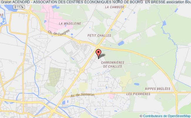 plan association Acenord - Association Des Centres Économiques Nord De Bourg  En Bresse Bourg-en-Bresse