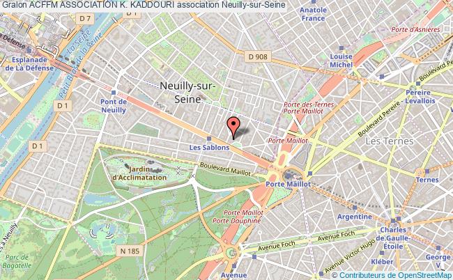 plan association Acffm Association K. Kaddouri Neuilly-sur-Seine