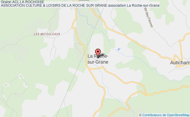 plan association Acl La Rochoise
Association Culture & Loisirs De La Roche Sur Grane La    Roche-sur-Grane