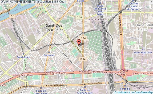 plan association Acmevenements Saint-Ouen-sur-Seine