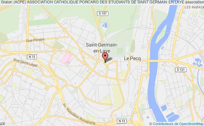 plan association (acpe) Association Catholique Porcaro Des Etudiants De Saint Germain En Laye Saint-Germain-en-Laye