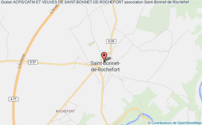 plan association Acpg/catm Et Veuves De Saint-bonnet-de-rochefort Saint-Bonnet-de-Rochefort