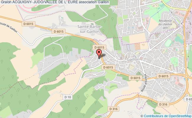 plan association Acquigny- Judo/vallee De L' Eure Gaillon