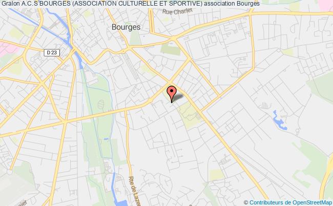 plan association A.c.s Bourges (association Culturelle Et Sportive) Bourges