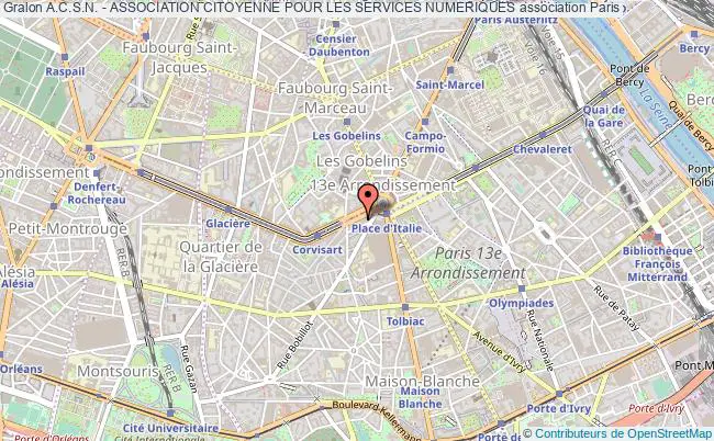 plan association A.c.s.n. - Association Citoyenne Pour Les Services Numeriques Paris