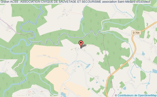 plan association Acss : Association Civique De Sauvetage Et Secourisme Saint-Médard-d'Excideuil