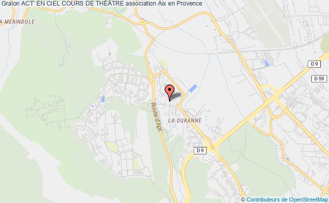 plan association Act' En Ciel Cours De ThÉÂtre Aix-en-Provence