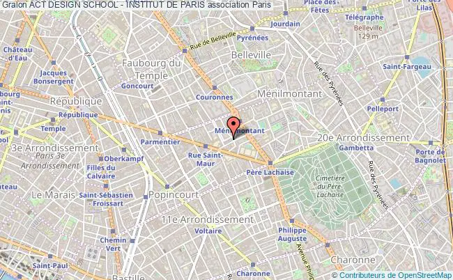 plan association Act Design School - Institut De Paris Paris