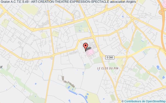 plan association A.c.t.e.s.49 - Art-creation-theatre-expression-spectacle Angers