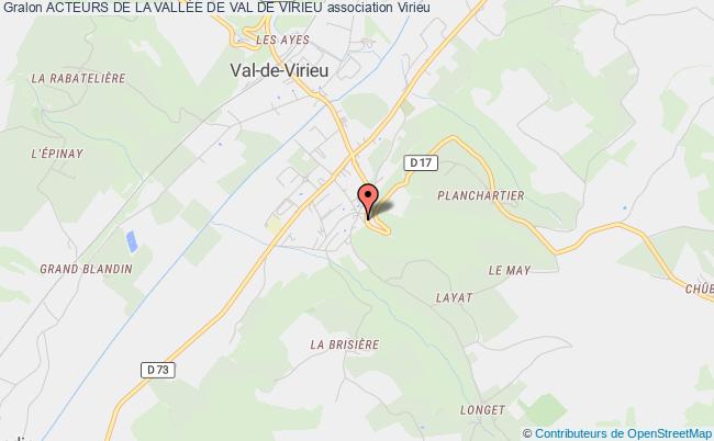 plan association Acteurs De La VallÉe De Val De Virieu Virieu