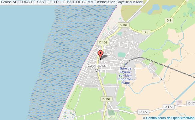 plan association Acteurs De SantÉ Du PÔle Baie De Somme Cayeux-sur-Mer