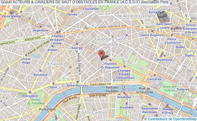 plan association Acteurs & Cavaliers De Saut D'obstacles En France (a.c.s.o.f) Paris