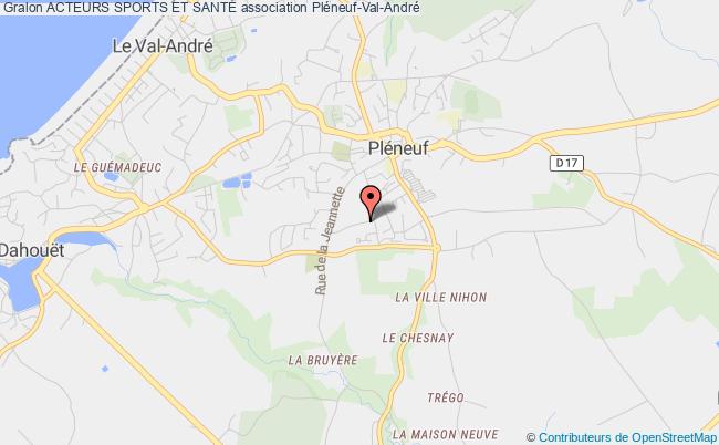 plan association Acteurs Sports Et SantÉ Pléneuf-Val-André