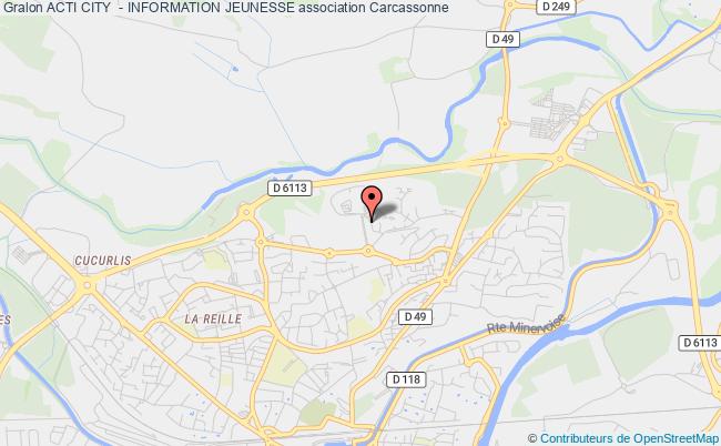 plan association Acti City  - Information Jeunesse Carcassonne