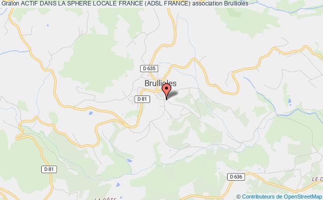 plan association Actif Dans La Sphere Locale France (adsl France) Brullioles