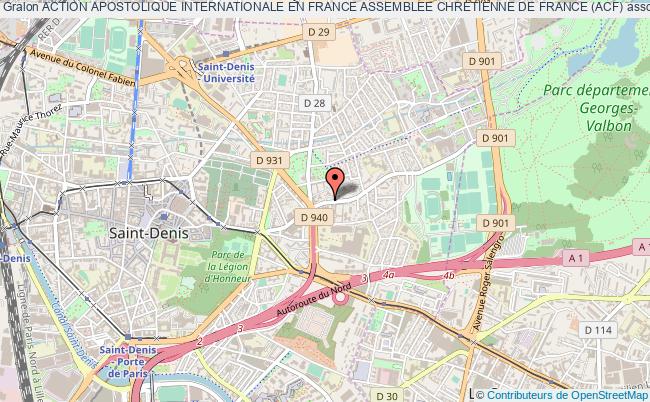 plan association Action Apostolique Internationale En France Assemblee Chretienne De France (acf) Saint-Denis