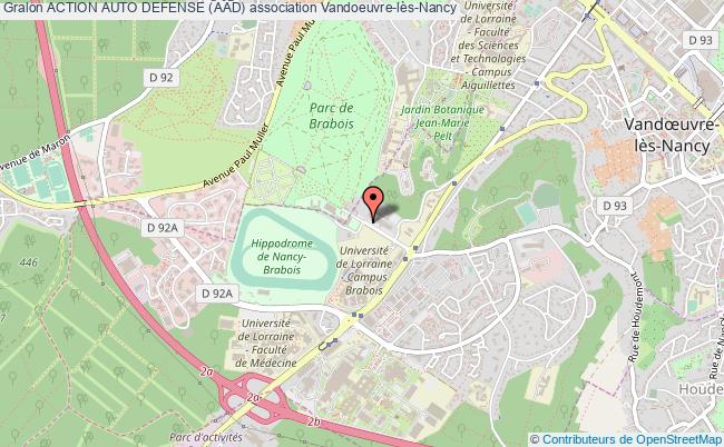 plan association Action Auto Defense (aad) Vandoeuvre-lès-Nancy