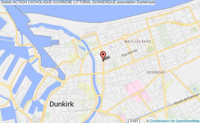 plan association Action Catholique OuvriÈre Littoral Dunkerque Dunkerque
