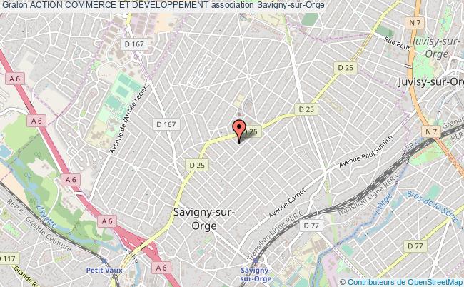 plan association Action Commerce Et Developpement Savigny-sur-Orge