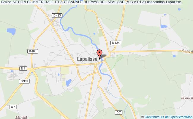 plan association Action Commerciale Et Artisanale Du Pays De Lapalisse (a.c.a.p.la) Lapalisse
