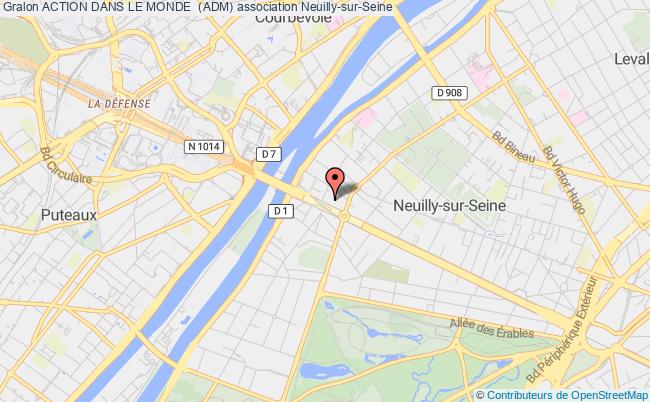 plan association Action Dans Le Monde  (adm) Neuilly-sur-Seine