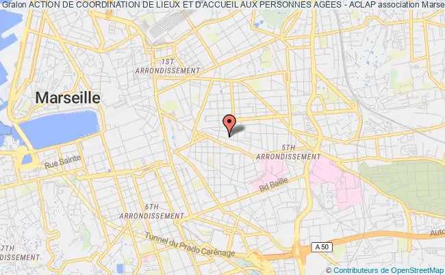 plan association Action De Coordination De Lieux Et D'accueil Aux Personnes Agees - Aclap Marseille