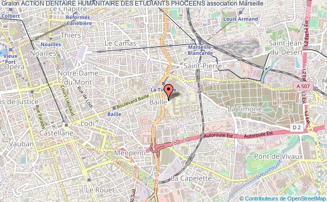 plan association Action Dentaire Humanitaire Des Etudiants Phoceens Marseille 5e