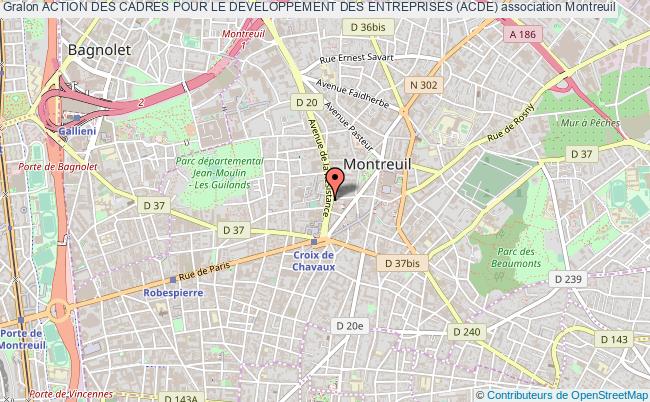 plan association Action Des Cadres Pour Le Developpement Des Entreprises (acde) Montreuil
