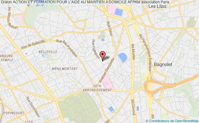 plan association Action Et Formation Pour L'aide Au Maintien A Domicile Afpam Paris