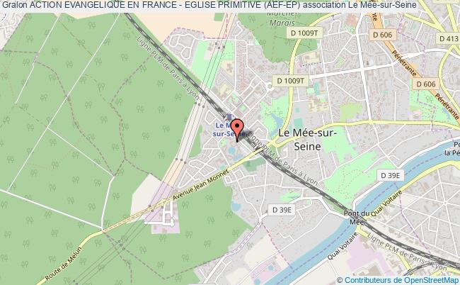 plan association Action Evangelique En France - Eglise Primitive (aef-ep) Le    Mée-sur-Seine