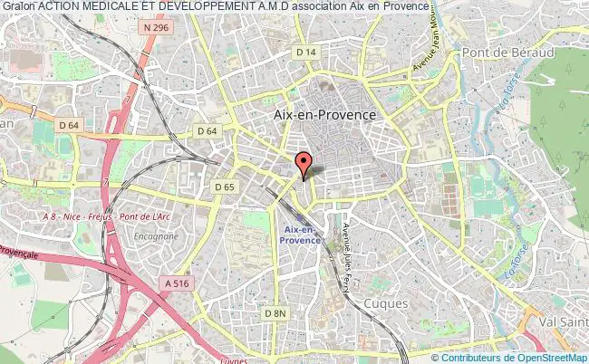 plan association Action Medicale Et Developpement A.m.d Aix-en-Provence