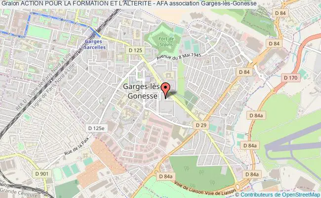 plan association Action Pour La Formation Et L'alterite - Afa Garges-lès-Gonesse