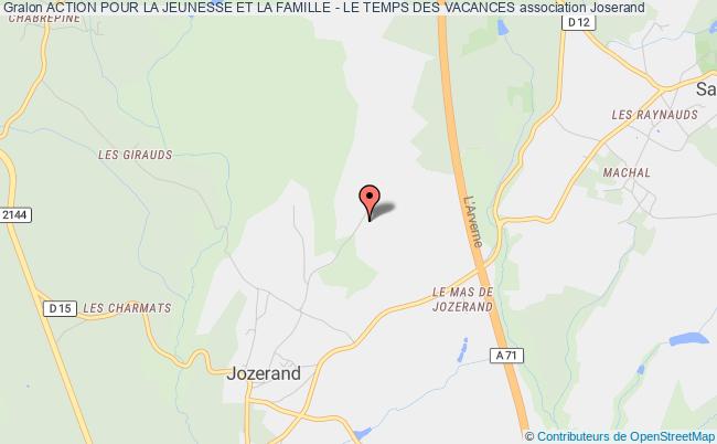 ACTION POUR LA JEUNESSE ET LA FAMILLE - LE TEMPS DES VACANCES