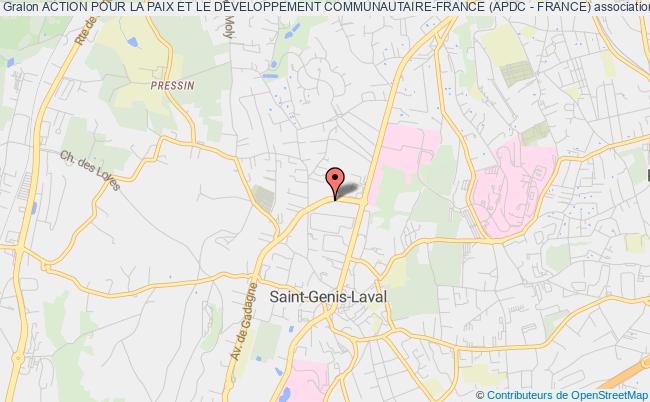 plan association Action Pour La Paix Et Le DÉveloppement Communautaire-france (apdc - France) Saint-Genis-Laval