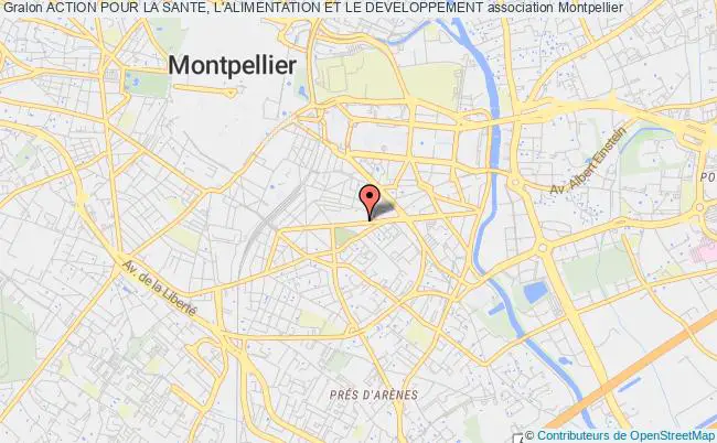 plan association Action Pour La Sante, L'alimentation Et Le Developpement Montpellier