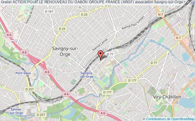 plan association Action Pour Le Renouveau Du Gabon Groupe France (argf) Savigny-sur-Orge