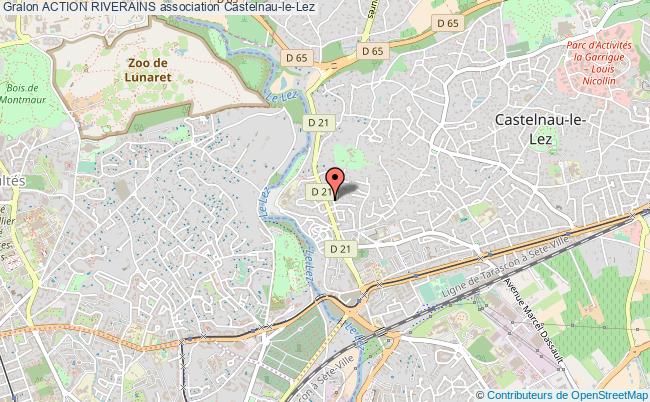plan association Action Riverains Castelnau-le-Lez