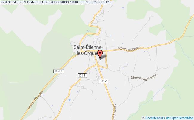 plan association Action SantÉ Lure Saint-Étienne-les-Orgues