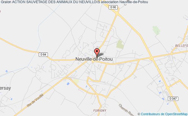 plan association Action Sauvetage Des Animaux Du Neuvillois Neuville-de-Poitou