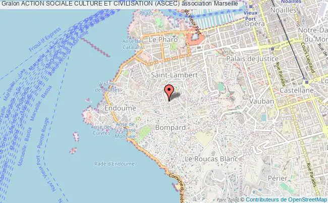 plan association Action Sociale Culture Et Civilisation (ascec) Marseille cedex 02