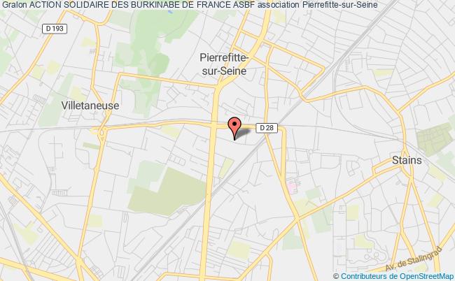 plan association Action Solidaire Des Burkinabe De France Asbf Pierrefitte-sur-Seine
