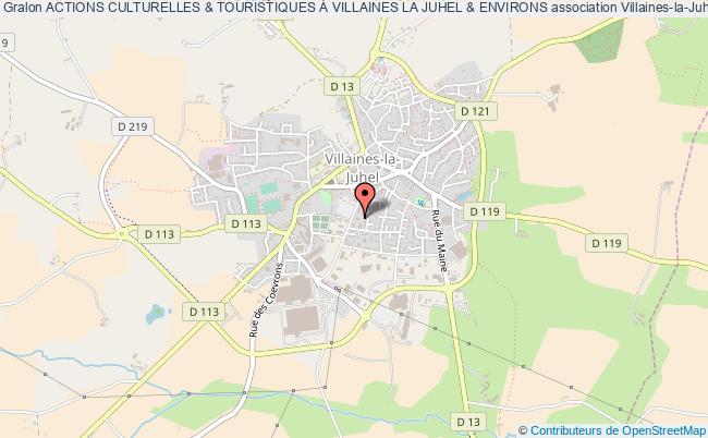 plan association Actions Culturelles & Touristiques À Villaines La Juhel & Environs Villaines-la-Juhel