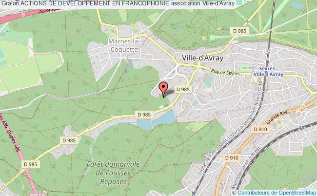 plan association Actions De Developpement En Francophonie Ville-d'Avray