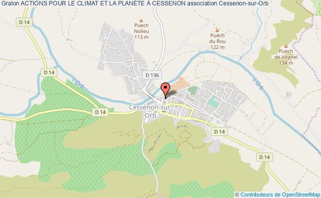 plan association Actions Pour Le Climat Et La PlanÈte À Cessenon Cessenon-sur-Orb
