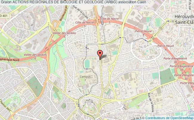plan association Actions Regionales De Biologie Et Geologie (arbg) Caen